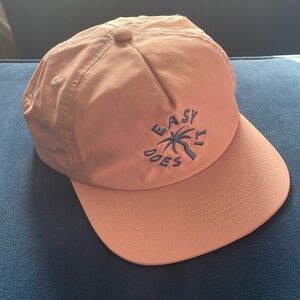 Pink 5 panel hat